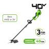 Триммер аккумуляторный Greenworks GD40BC  40v,40см, без  АКБ  и ЗУ  1301507
