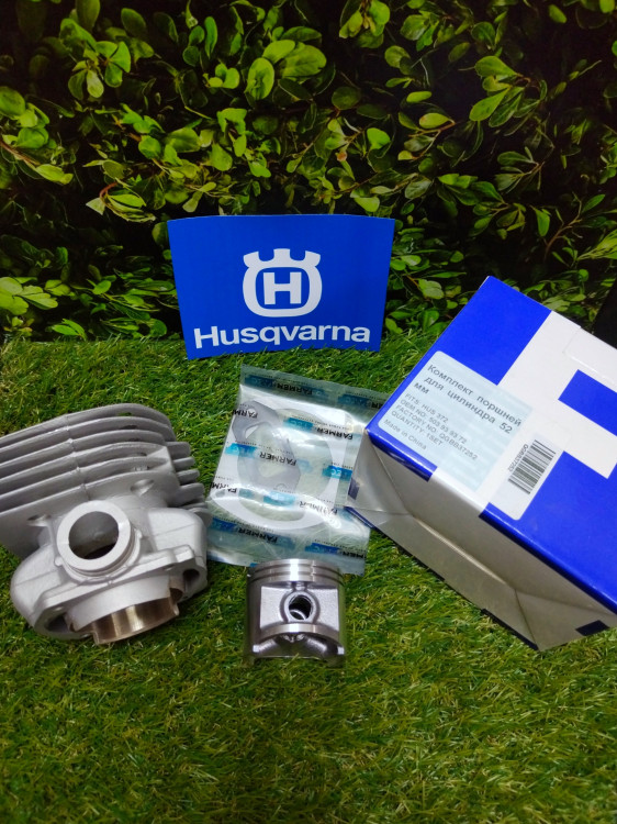 Цилиндр с поршнем 52мм на бензопилу Husqvarna 372 (5039393-72) FarmerTec QGBB37252 Цилиндр с поршнем 52мм на бензопилу Husqvarna 372 (5039393-72) FarmerTec QGBB37252
