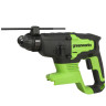 Перфоратор аккумуляторный Greenworks GD24SDS2K4, 2 ДЖ, 24v, беcщеточный, с 1х АКБ 4Ач и ЗУ в сумке Перфоратор аккумуляторный Greenworks GD24SDS2K4, 2 ДЖ, 24v, беcщеточный, с 1х АКБ 4Ач и ЗУ в сумке